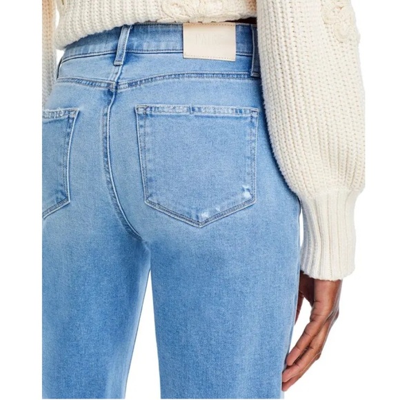 PAIGE Anessa Ankle Length Wide Leg Jeans Size 31 Helena - Picture 15 of 16